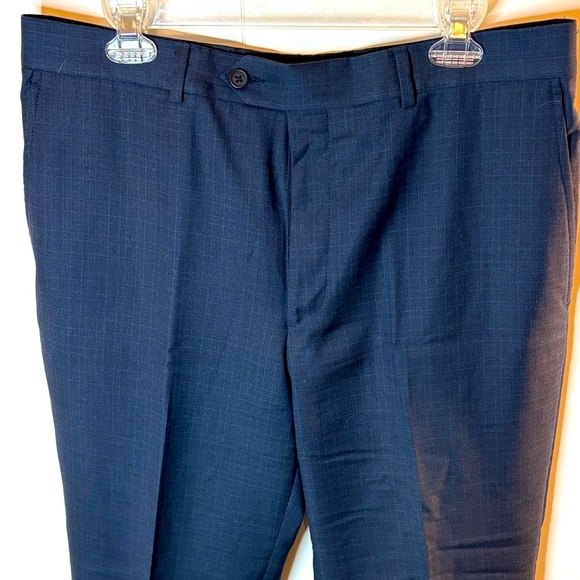 Kirkland Signature Men's Dress Flat Front Pants - Dark Blue - Picture 8 of 11